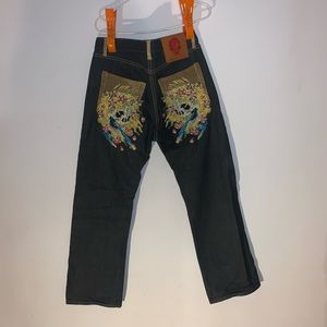 Ed Hardy cherry blossom jeans